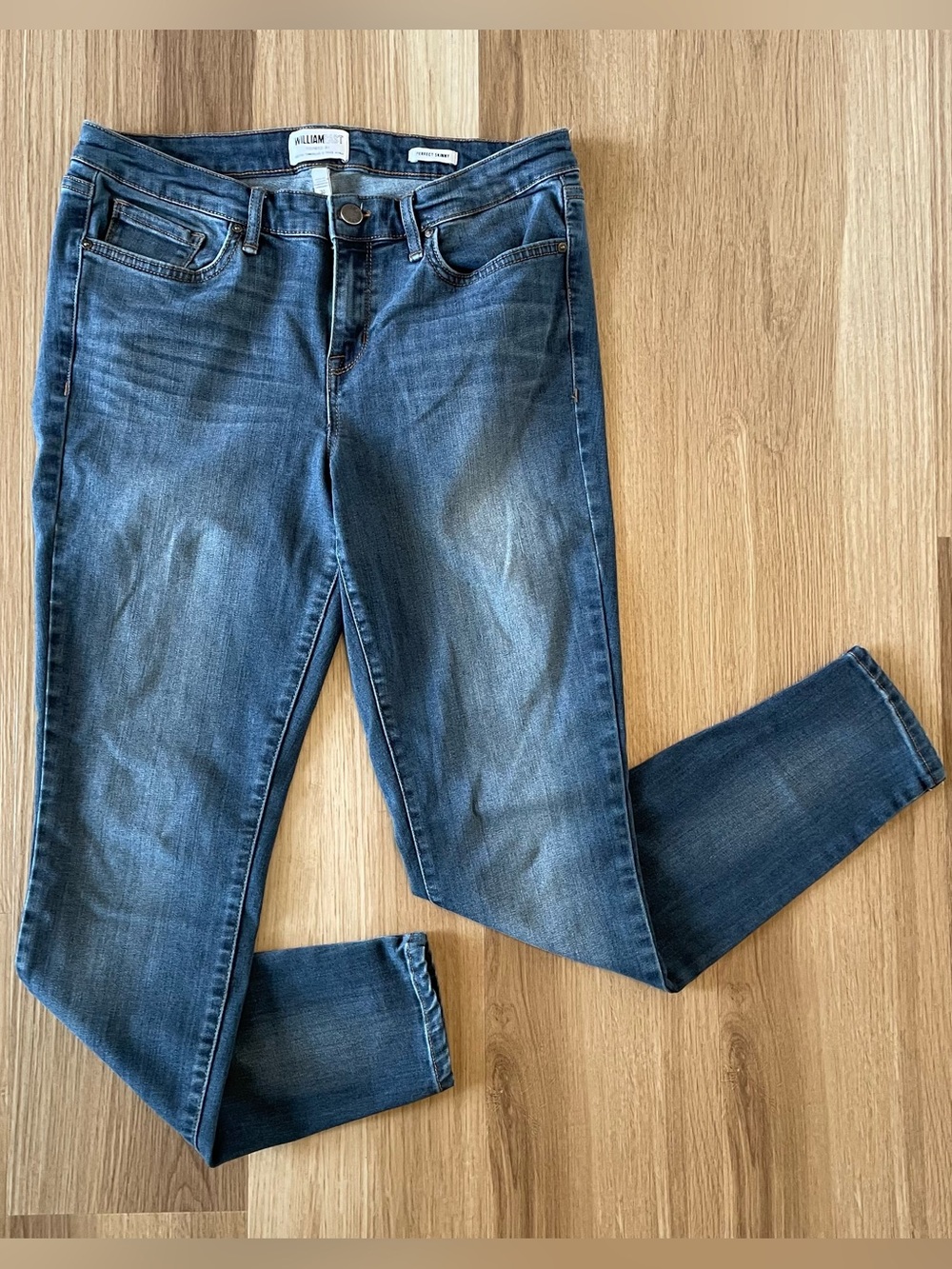 William Rast Women’s Perfect Skinny Denim Jeans Size L Indie Sleaze Rocker Emo